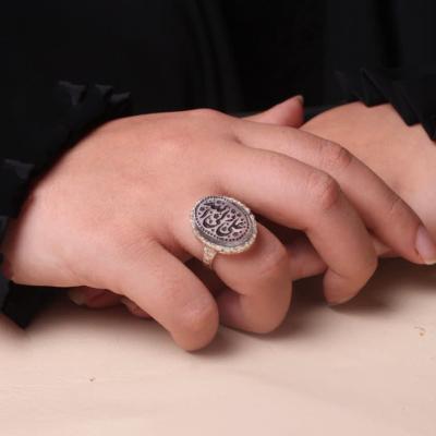 انگشتر درنجف حکاکی علی ولی الله زنانه کد 1381