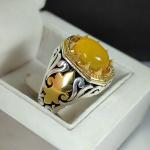 انگشتر نقره باسنگ شرف الشمس کد 2266